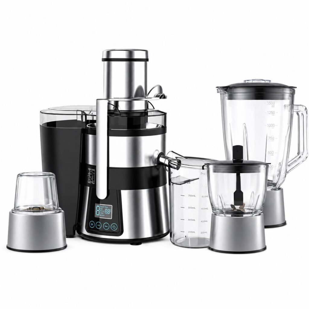آبمیوه گیری چهار کاره دیجیتالی تیوا مدل JB2400